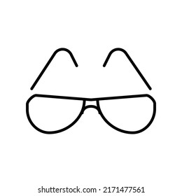 Sonnenbrillen mit bearbeitbarem Strich-Symbol, Pixelsymbol