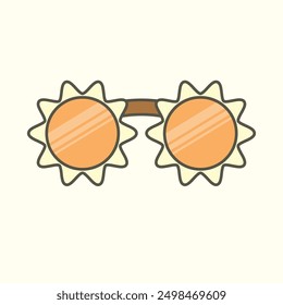 sun glasses flat design vector for summer season suitable  for your design needs