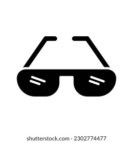 Sun glasses glyph icon. Simple solid style for web and app. Vector illustration isolated on white background