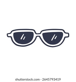 sun glasses icon doodle illustration 