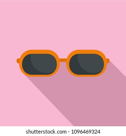 Sun glasses icon. Flat illustration of sun glasses vector icon for web design