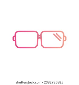 Icono de Sun Glasses aislar ilustración de material vectorial de fondo blanco