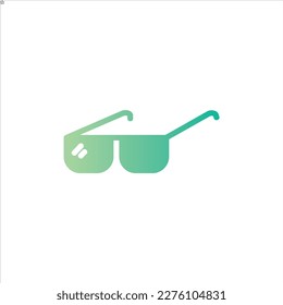 sun glasses icon with isolated vektor and transparent background.