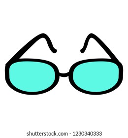 sun glasses icon logo