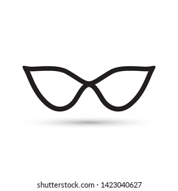 Sun glasses icon on white background