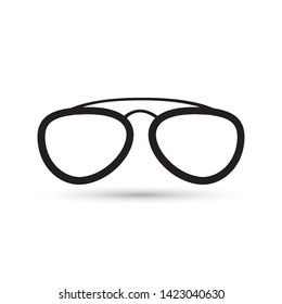 Sun glasses icon on white background
