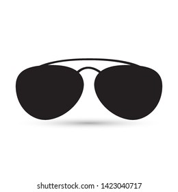 Sun glasses icon on white background