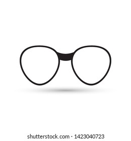 Sun glasses icon on white background