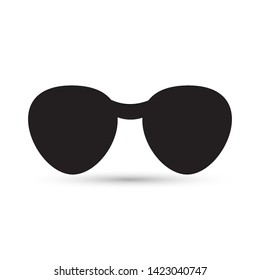 Sun glasses icon on white background