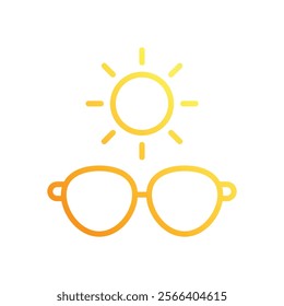 Sun Glasses icon. Summer icon design. vector graphic