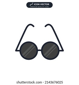 sun glasses icon symbol template for graphic and web design collection logo vector illustration
