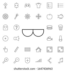 sun glasses icon. Universal set of web for website design and development, app development