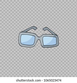 Sun glasses icon. Vector.
