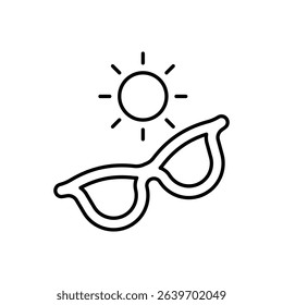 Sun Glasses Icon vector stock illustration