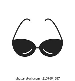 sun glasses icons  symbol vector elements for infographic web