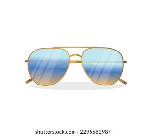 Sun glasses isolated beach summer 