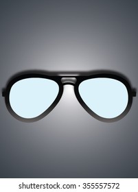 sun glasses isolated on background. vector.