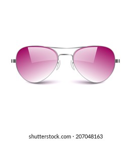 Sun glasses on white background