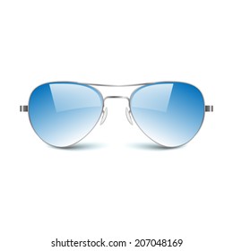 Sun glasses on white background