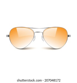 Sun glasses on white background