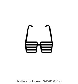 sun glasses outline icon and illustration