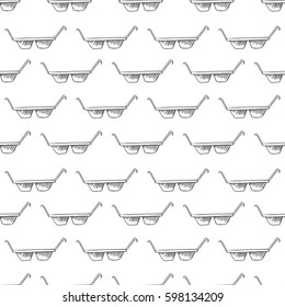 sun glasses seamless vector pattern