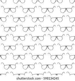 sun glasses seamless vector pattern