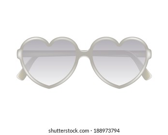 Sun glasses in shape of heart