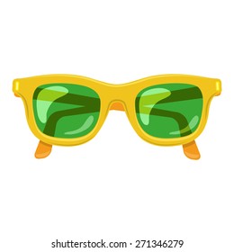 Sun glasses summer accessory. Isolated icon pictogram. Eps 10 vector illustration.