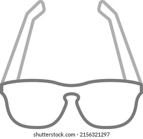 Icono vectorial de lentes de sol. Se puede usar para imprimir, móviles y aplicaciones web.