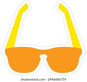 Sun Glasses vector icon. Can be used for printing, mobile and web applications.