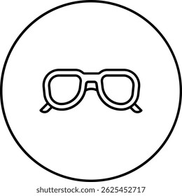Sun Glasses vector icon. Can be used for printing, mobile and web applications.
