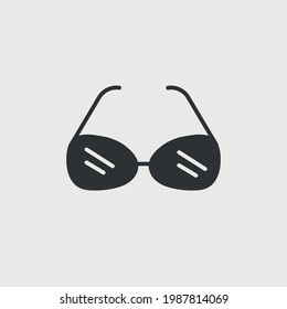 sun glasses vector icon eye