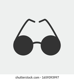 Sun glasses vector icon illustration sign