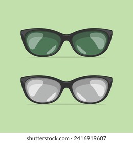 Sun glasses vector icon isolated