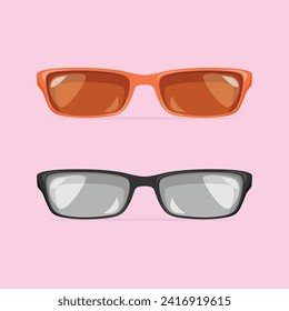 Sun glasses vector icon isolated