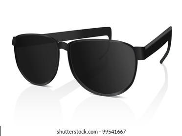 Sun glasses. Vector illustration on white background