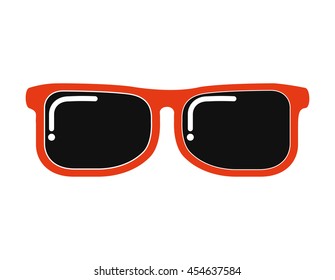 sun glasses view icon graphic isolated vector