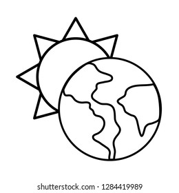 sun with globe