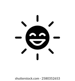 Sun Glyph Icon. Sun Icon