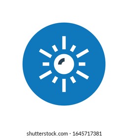 sun glyph vector icon - ui icon vector