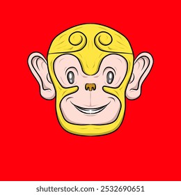 Sun gokong head avatar cute character