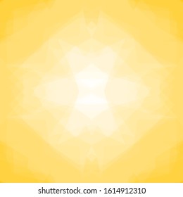 Sun. Golden  geometric abstract background. Vector geometric illustration with triangles. Modern design.