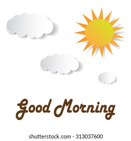 sun and good morning , clouds 