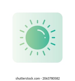 sun gradient icon isolated on white background
