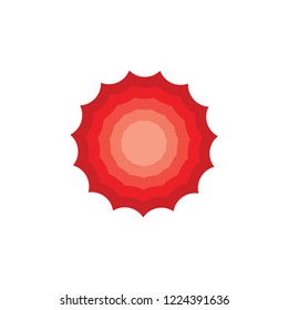 sun gradient warm symbol vector