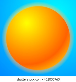 Sun graphics with bright gradient fill.