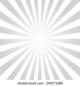 Sun gray rays burst with white background, vector illustration