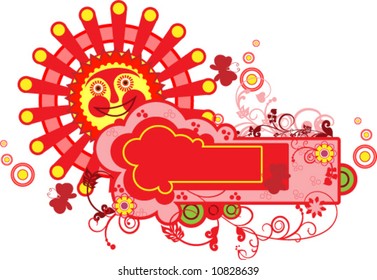 sun greeting card