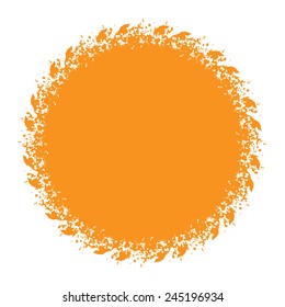 Sun and halftone design element, vector illustration